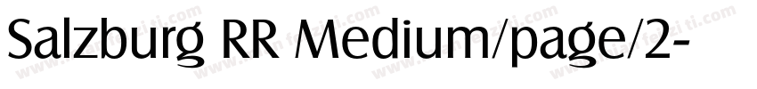Salzburg RR Medium/page/2字体转换